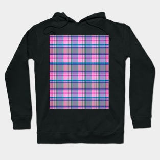 Pink and Purple Plaid Pattern Hoodie